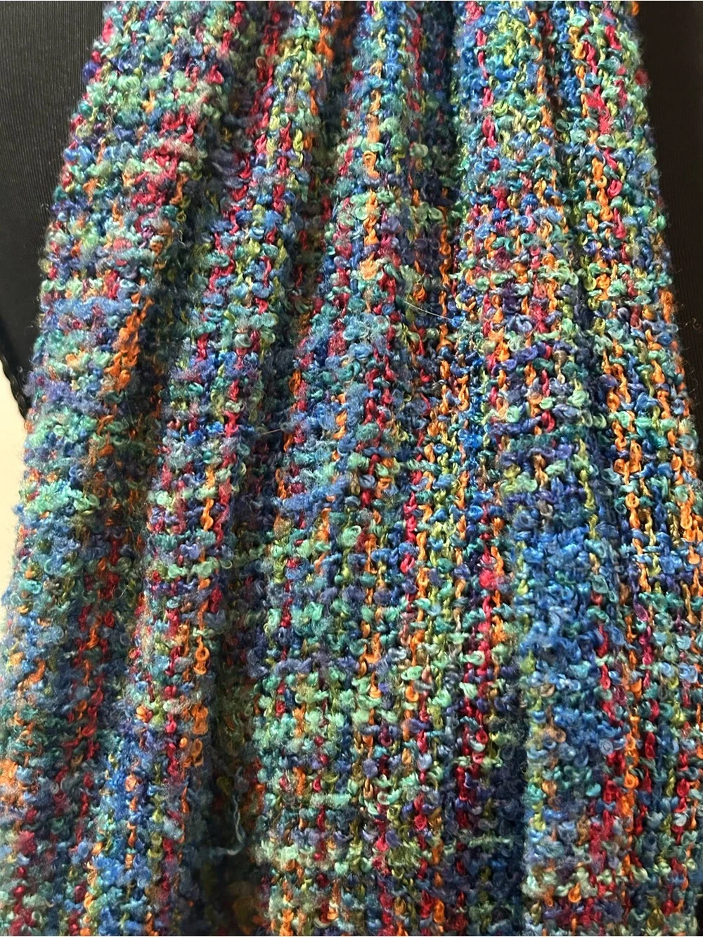 Mucros Weavers Ireland Multicolor Woven Fringe Scarf Made in Ireland Unisex